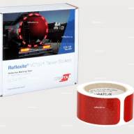 Светоотражающая лента Oralite VC104+ (Reflexite) Tanker Stickers (для торца цистерн) - Светоотражающая лента Oralite VC104+ (Reflexite) Tanker Stickers (для торца цистерн)