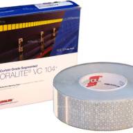 Светоотражающая лента Oralite VC104+ (Reflexite) Curtain Grade Segmented (сегментированная для тента) - Светоотражающая лента Oralite VC104+ (Reflexite﻿﻿﻿﻿) Curtain Grade Segmented белая