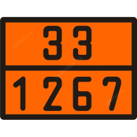 Табличка по ДОПОГ 33/1267 (нефть сырая)