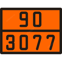 Табличка по ДОПОГ 90/3077 (вещество твердое опасное для окружающей среды, н.у.к.)
