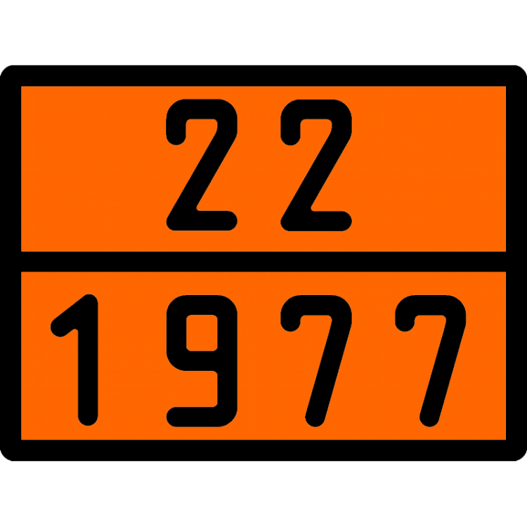 Табличка по ДОПОГ 22/1977 (азот охлажденный жидкий)